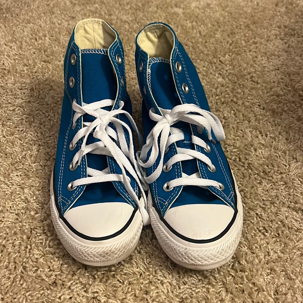 Blue Converse High Tops